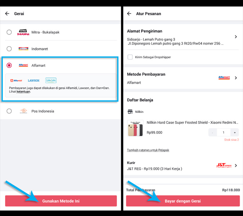 4. Metode Pembayaran Gerai Bukalapak