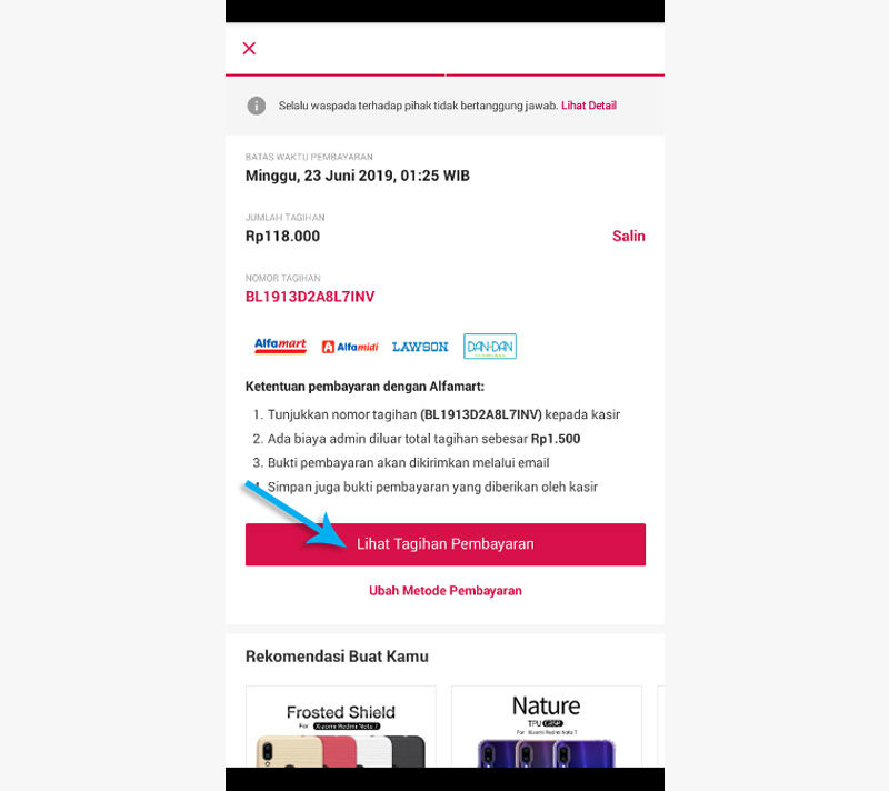 5. Tagihan Pembayaran Bukalapak