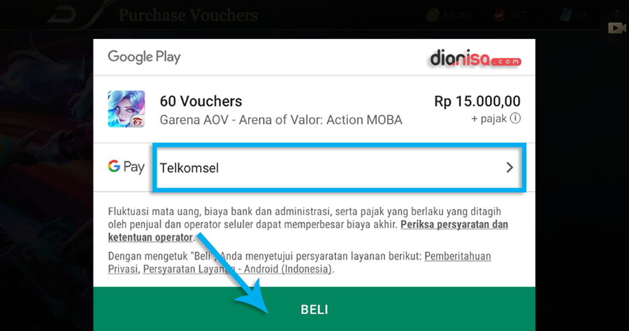 Top Up AOV via Google Play