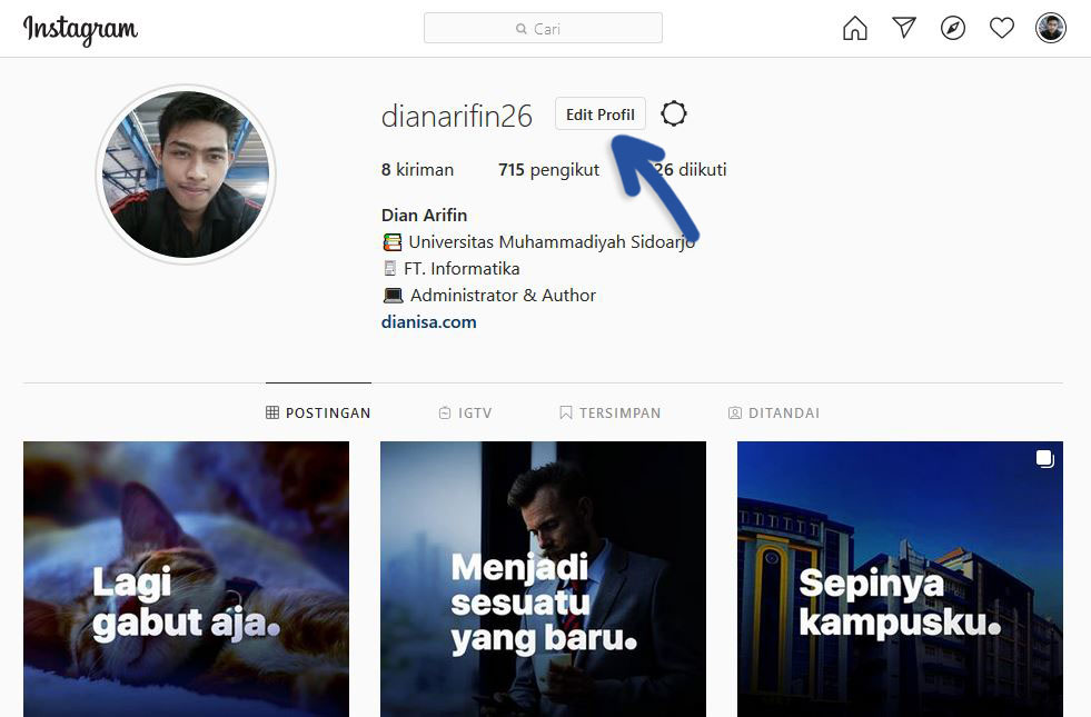 1 Edit Profil Instagram Browser