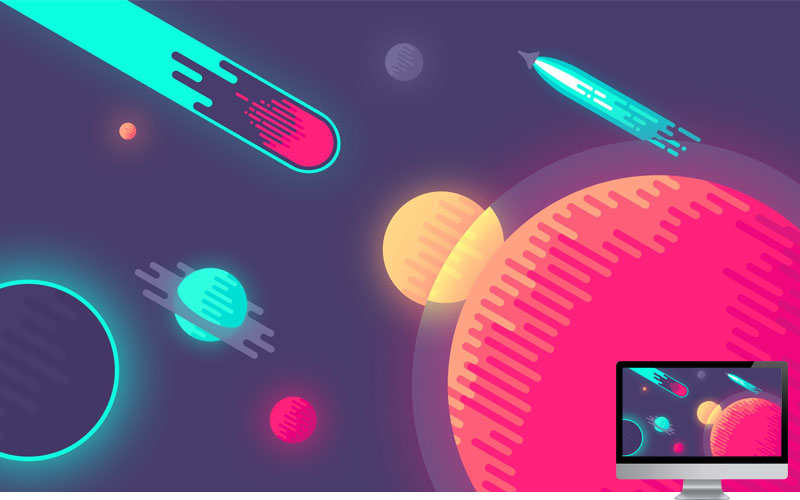 #11 Wallpaper Minimalis Planets