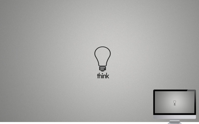 #15 Wallpaper Minimalis Think