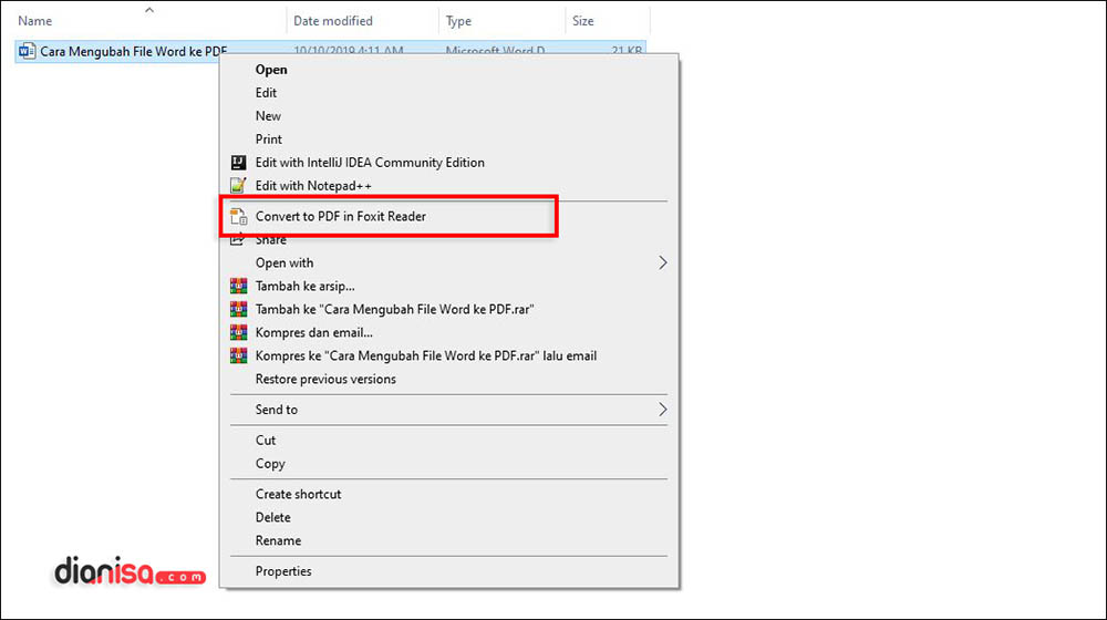 foxit reader pdf how to change it to microsoft word