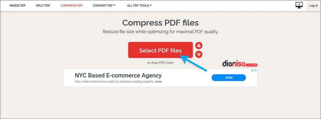Mengurangi Ukuran PDF dengan ILovePDF.com