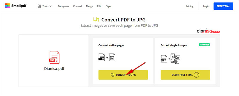PDF ke JPG - SmallPDF
