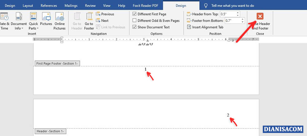 4 Tampilan Halaman dengan Posisi Berbeda
