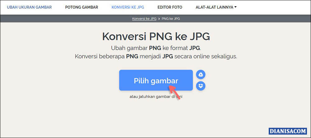 Konversi PNG ke JPG Online