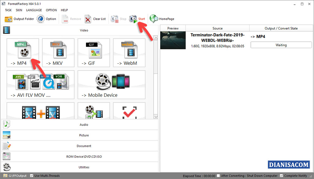 Cara Mengubah MOV ke MP4 di Laptop