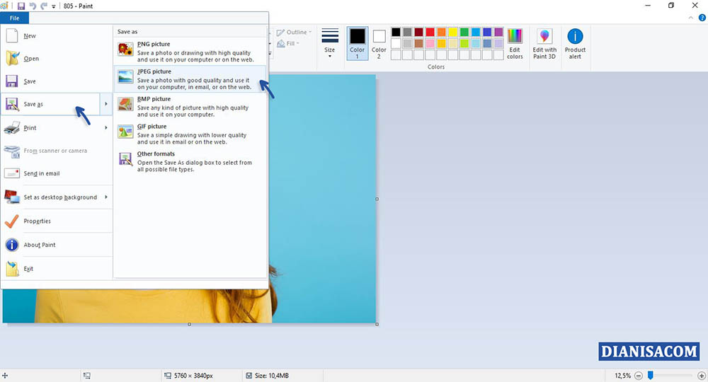 3 Mengecilkan Ukuran File Foto di Komputer
