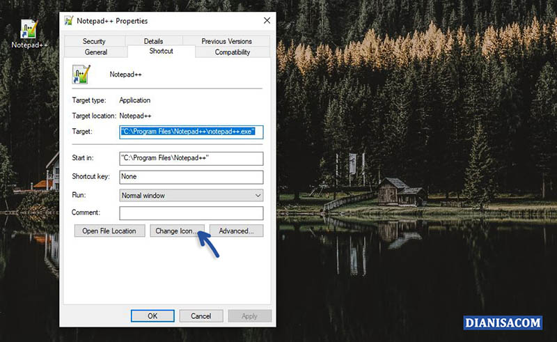 2 Mengganti Shortcut Icon Aplikasi Windows