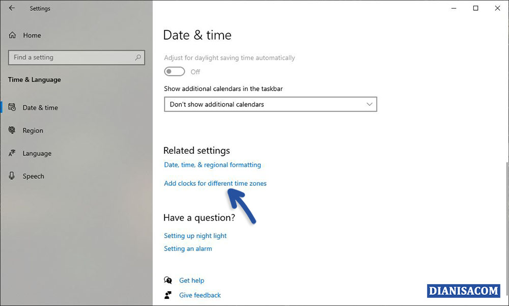 1 Menambahkan Tanggal dan Waktu Windows 10
