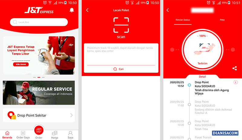 Cek Resi Aplikasi J&T