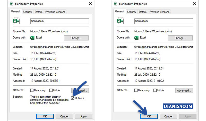 2 Unlock Dokumen Excel
