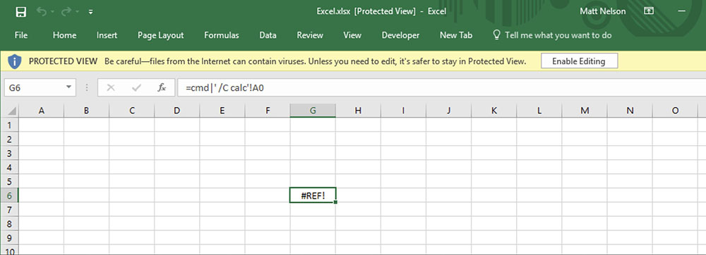 Pesan Error Protected View Microsoft Excel