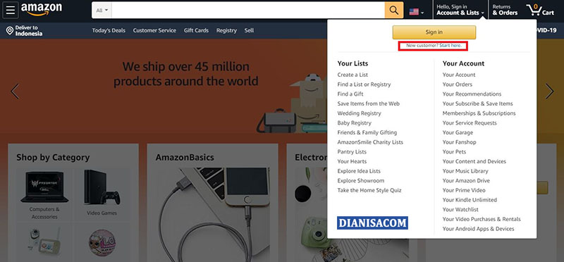 9+ Cara Belanja Di Amazon.com Untuk Pemula | UPATE 2020