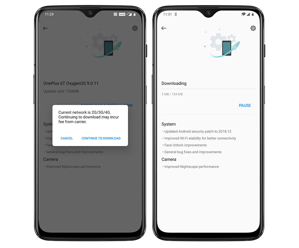 Update OS OnePlus secara Online