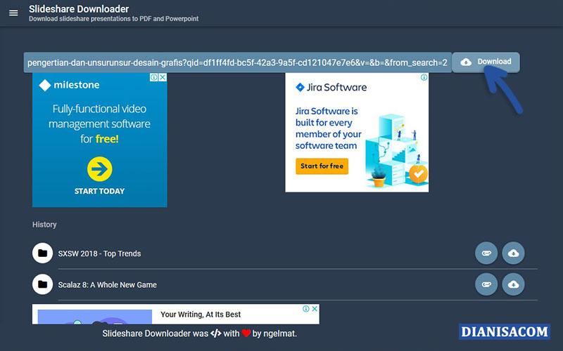 Copy Paste SlideShare Downloader