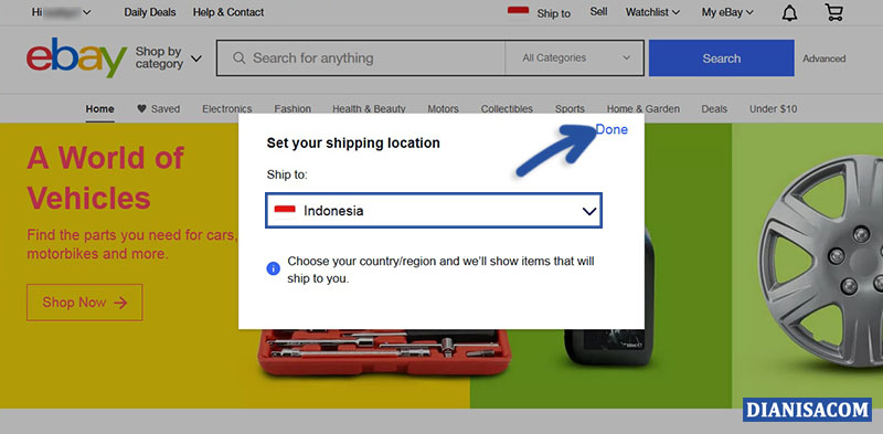 Ship to eBay