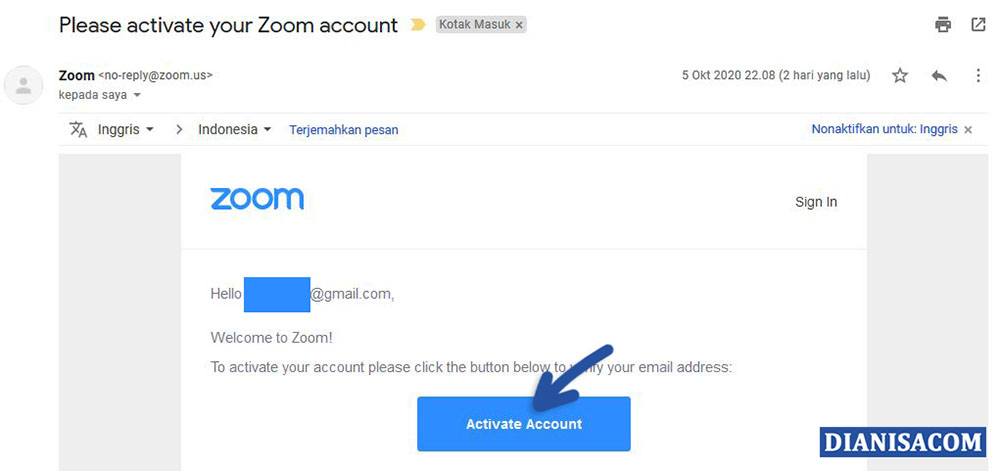 3 Verifikasi Email Zoom