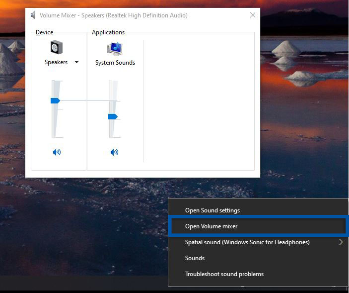 Cek Volume Speaker Laptop