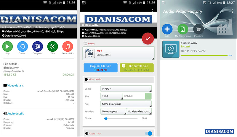 Konvert WMV Video Factory