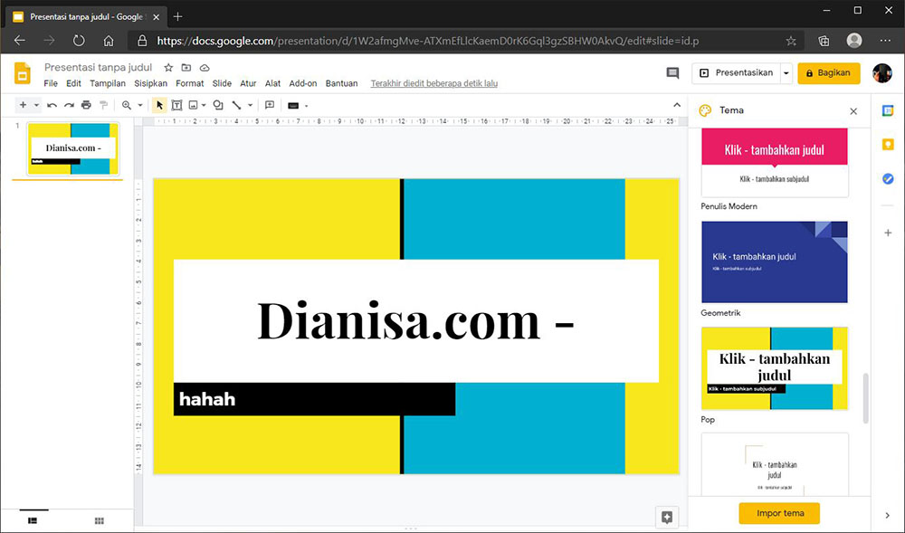 Pengertian Google Slides Adalah : Fungsi, Fitur, Dan Cara Membuat