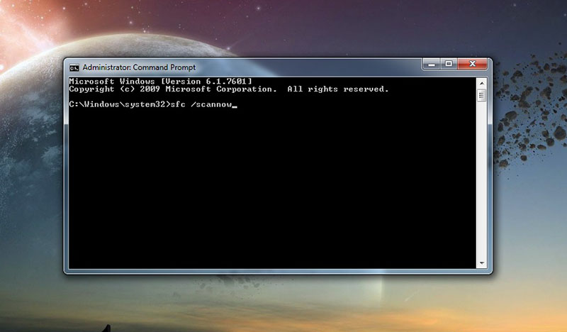 4. Pemindaian SFC Windows 7