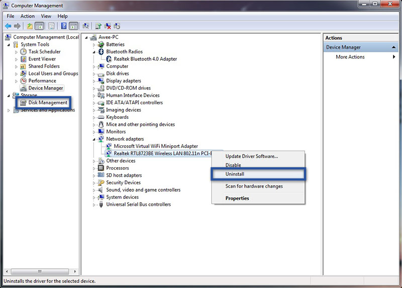 Install Ulang Driver Network