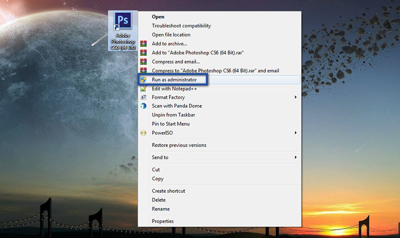 Jalankan Sebagai Administrator