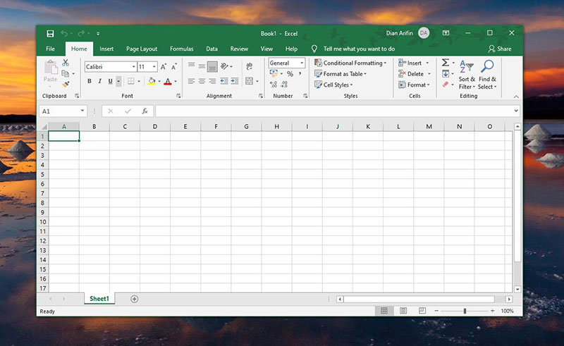 Excel desktop