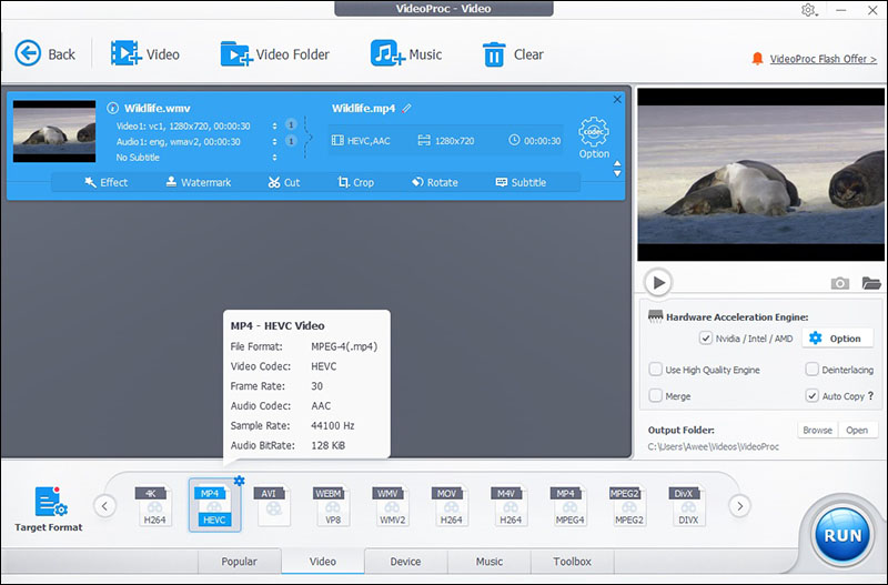 Spesifikasi VideoProc