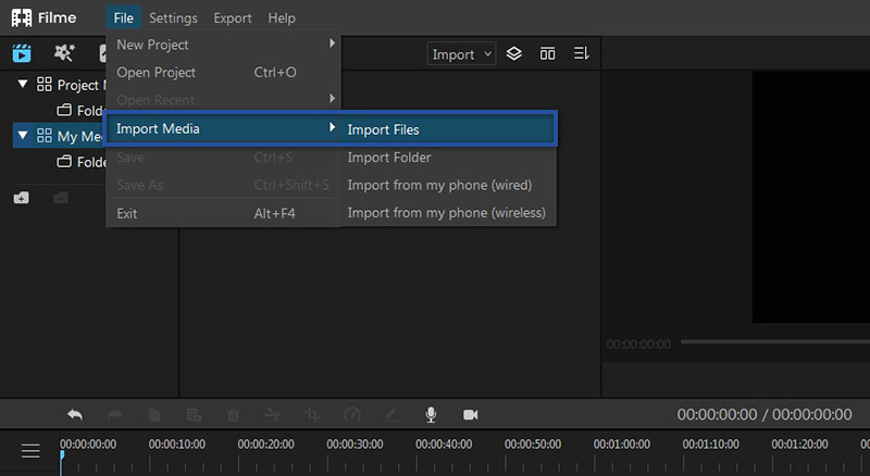 Import Video Filme