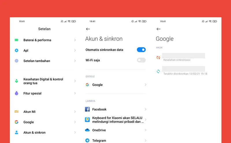 Keluar Akun Google Xiaomi MIUI Terbaru