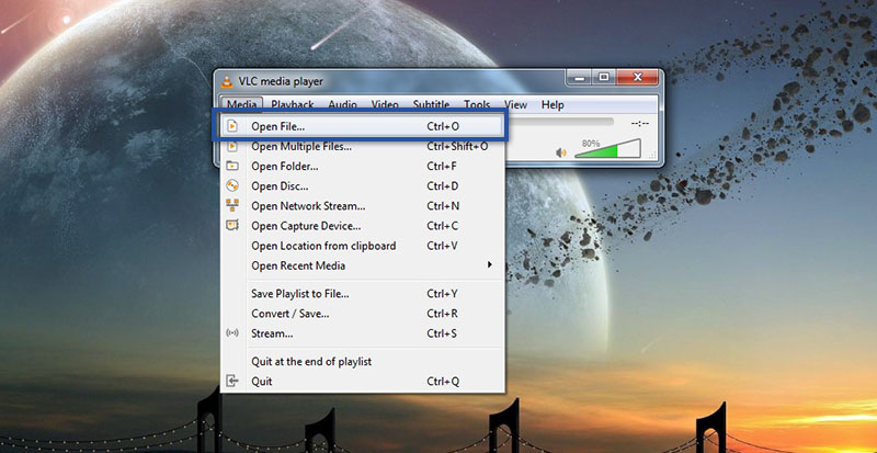 Membuka Video VLC