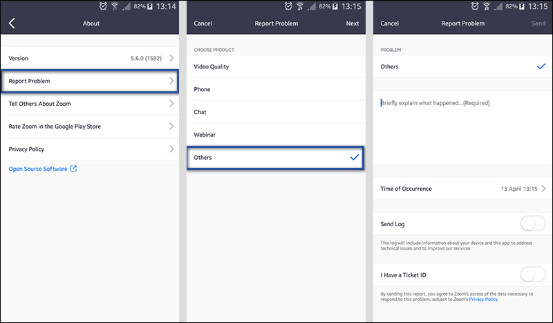 Mengubungi Call Center Zoom