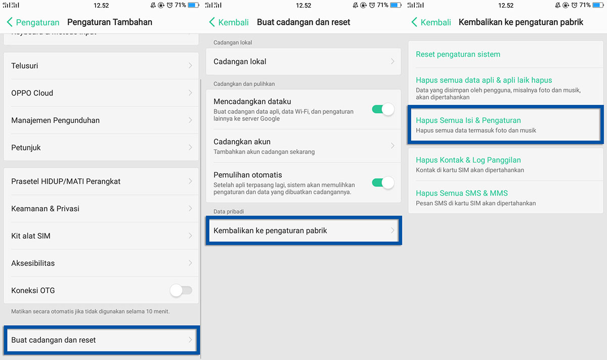 9+ Cara Hard Reset HP OPPO Semua Tipe | Lupa Pola Kunci, Bootloop