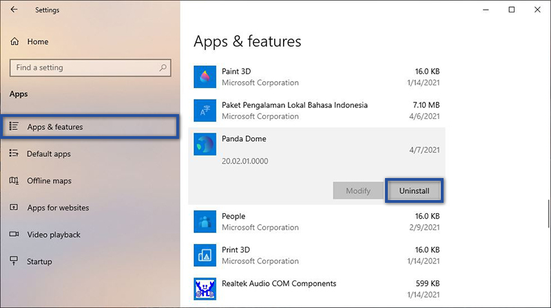 Uninstall Antivirus