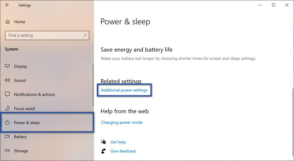 Power & sleep