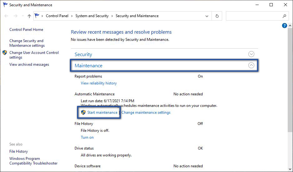 Action Center Windows 10