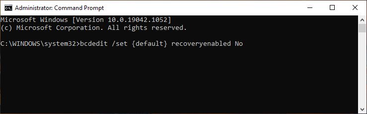 Disable Automatic Repair