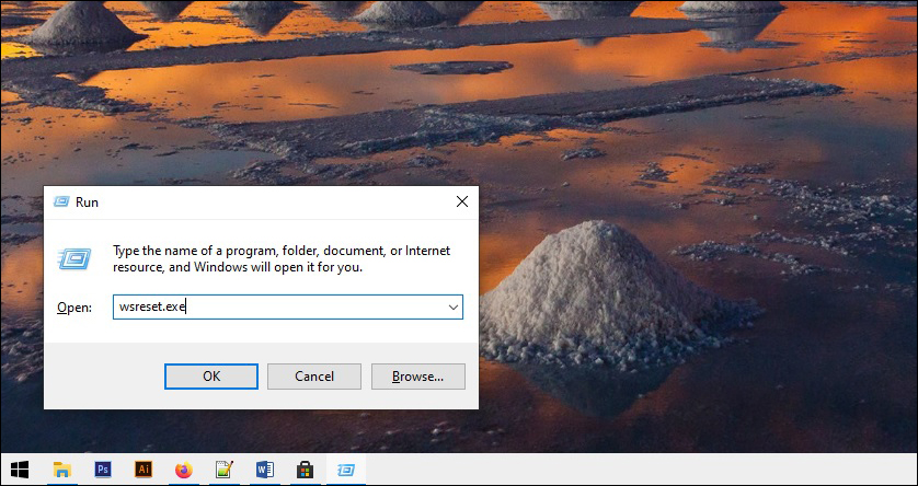 WSreset Windows
