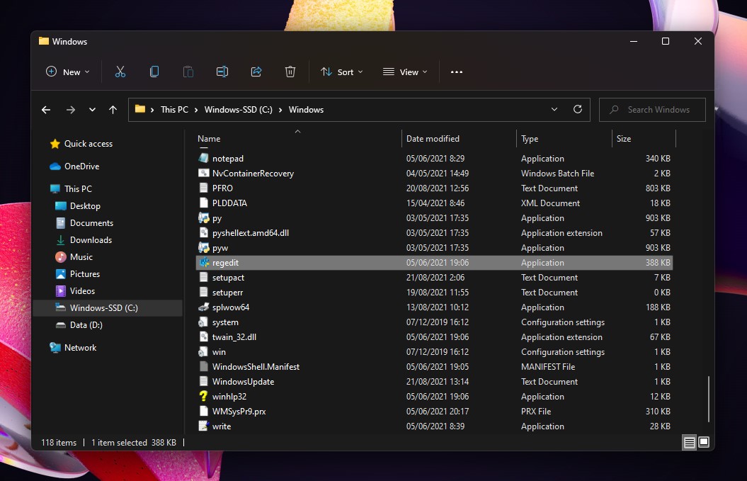 1 Temukan Regedit File Explorer