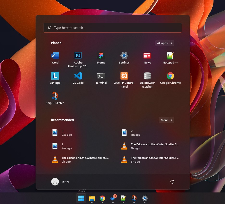 4 Mode Dark Windows 11