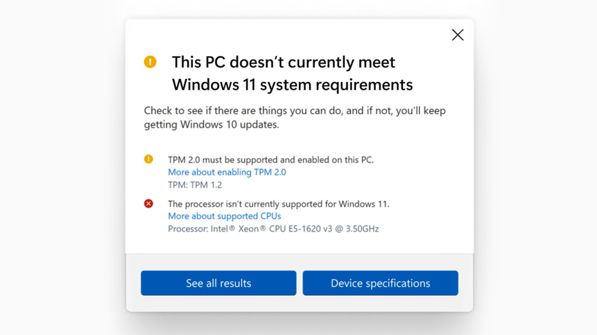 PC Health Check Update