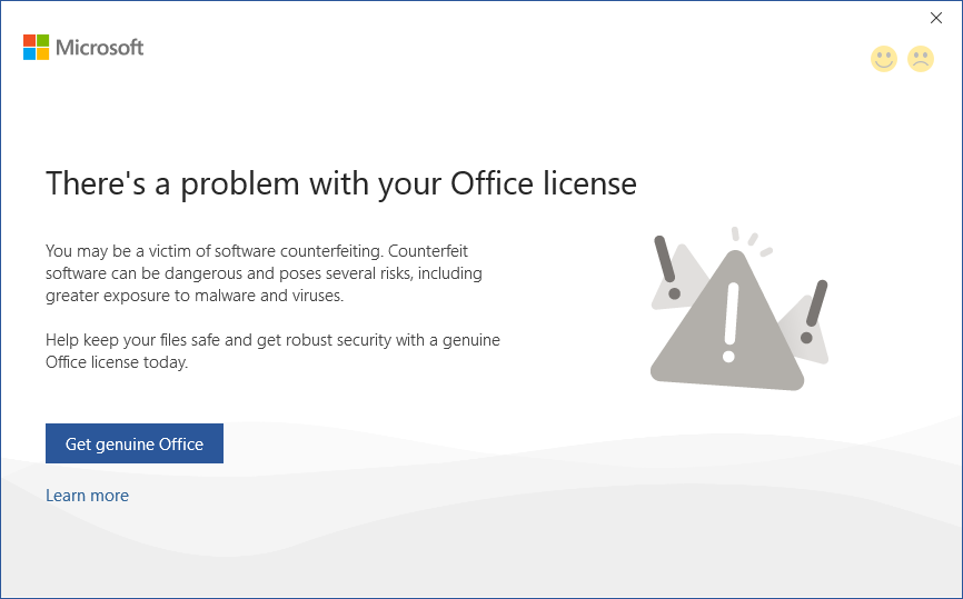 Problem Office License