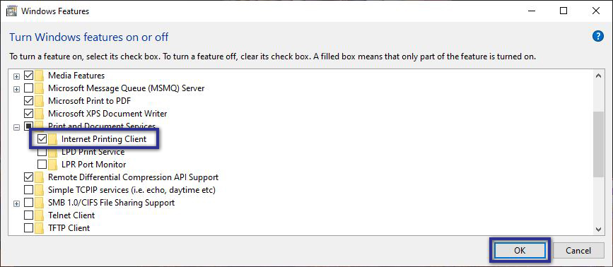 Internet Printing Client