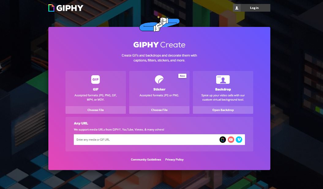 Membuat GIF Online Giphy