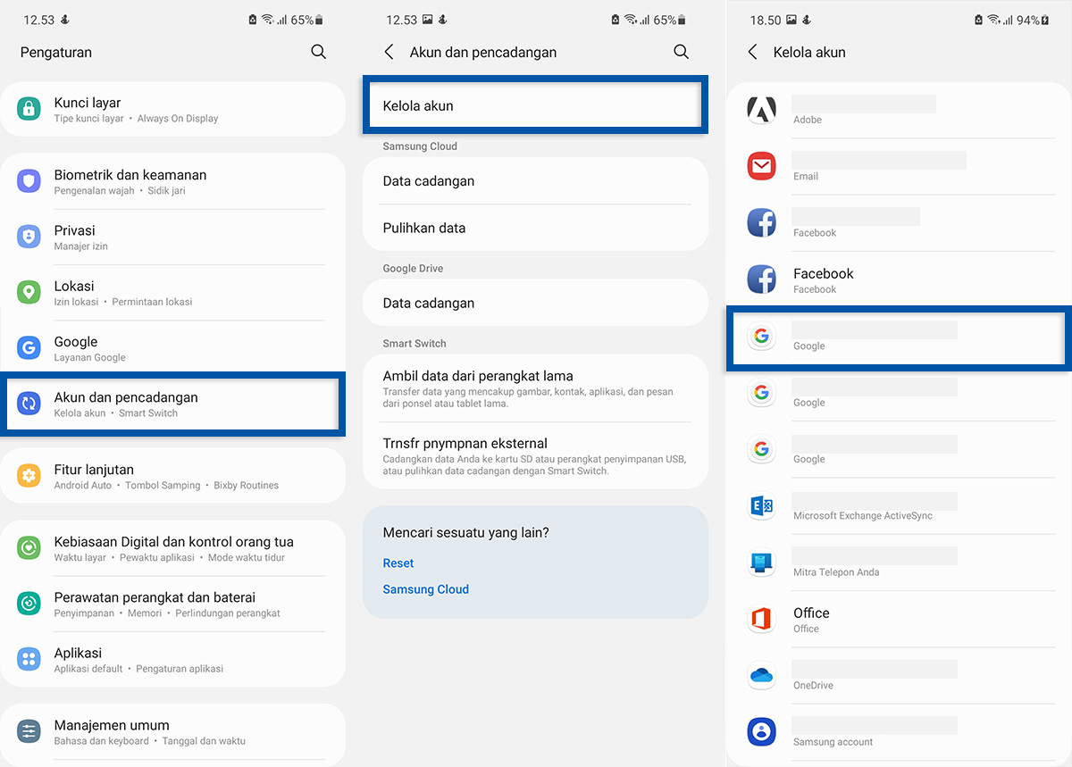 1 Buka Pengelola Akun Samsung