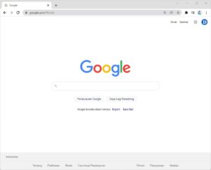 1 Halaman utama Google Chrome