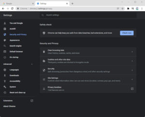 4 Halaman settings Google Chrome